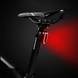 Cycle Tail Light Bike Rear Lamp USB Charge Warning Safety Lantern Oval-shaped 30 LED chips COB Up to 18hrs Runtime