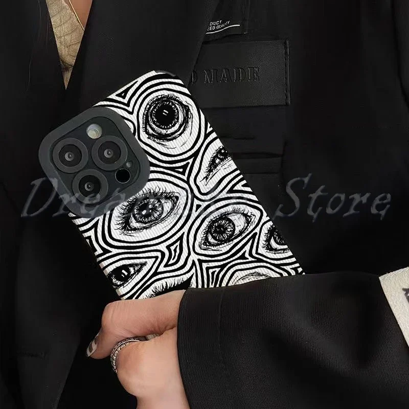 Vintage Art Eye Phone Case for Iphone 11 Pro Max Iphone 16 Pro Max Iphone 13 Pro Max Iphone 14 Pro Max Iphone 15 Pro Max Case