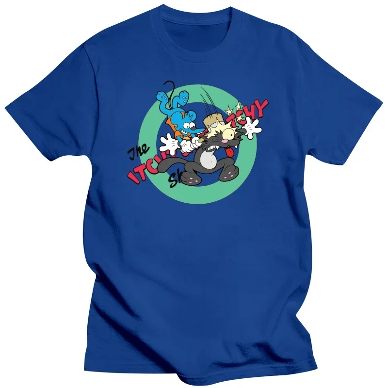 Vintage  The Itchy & Scratchy Show Women Men Unisex TShirt Natural color DTG Print S M L XL 2XL 3XL 4XL 5XL