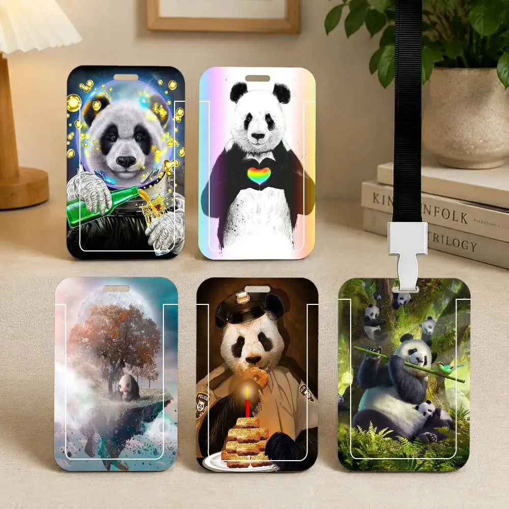 A-Panda Card Holder Cardcase Bank Credit Student ID Subway Work Permit Badge Holder