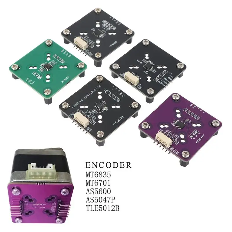 AS5600, AS5047P, MT6701, TLE5012B, MT6835 Programmable Magnetic Encoder Module With Magnet