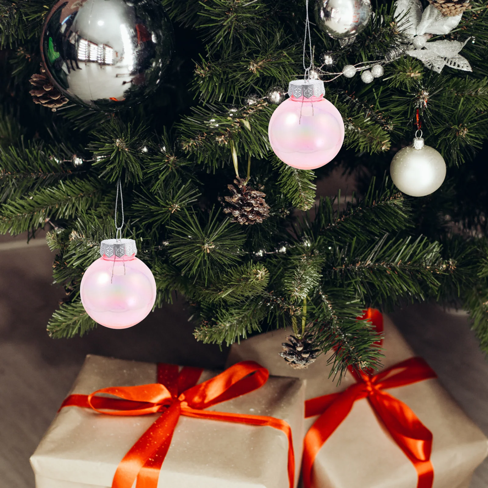

6 Pcs Christmas Ball Ornaments Bauble Tree Balls Decorative Hanging Decorations