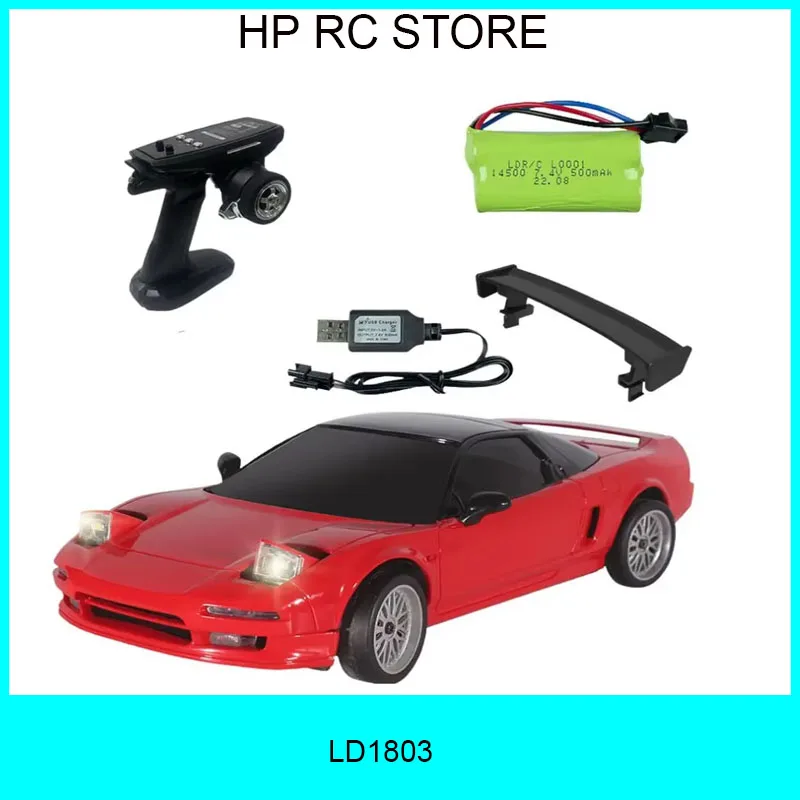 

LDRC LD1803 NXS Drift Car RTR 1/18 2.4G 2WD ESP Gyroscope RC Car Drift Vehicles LED Lights Full Scale Controlled Model Toys