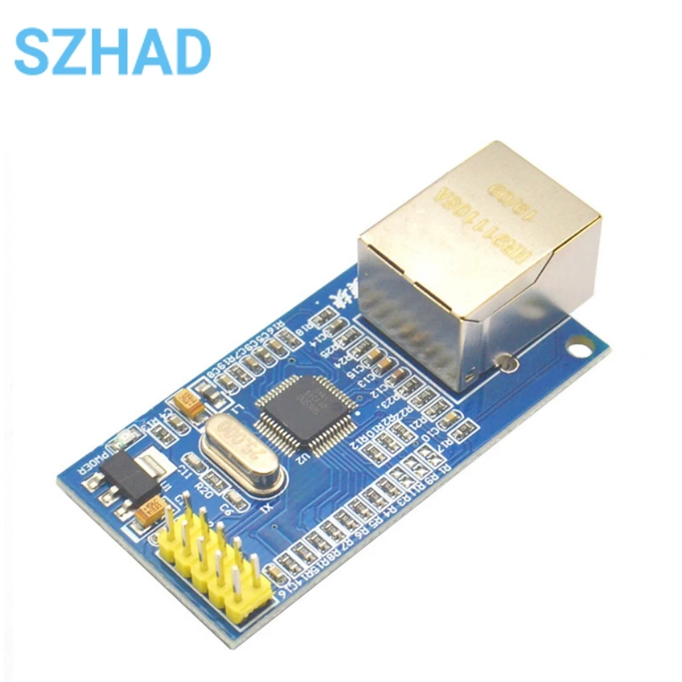 W5500 Ethernet Shield Lan Netwerkmodule Ondersteuning Tcp/ip 51/Stm32 Microcontroller Programma Met 32K Bytes Spi 3.3V/5V Over W5100
