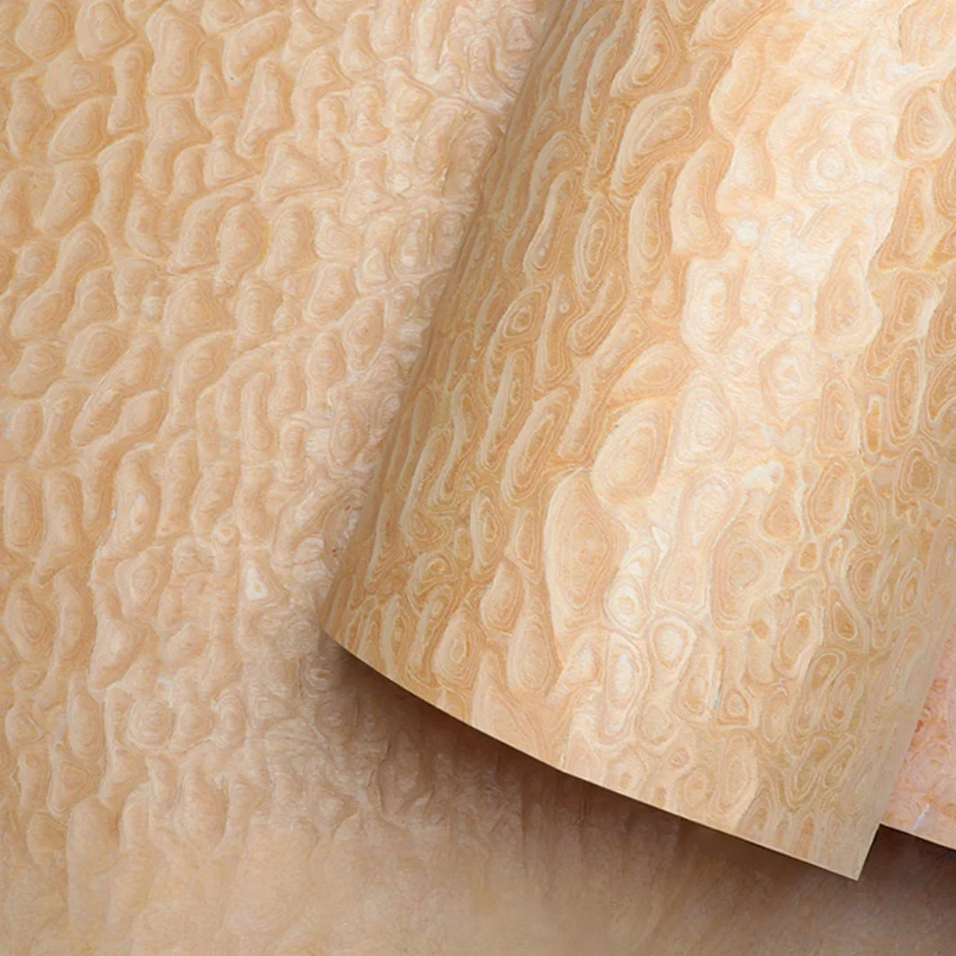 Full Ball Sand Engineered wood veneer, 0.5mm, 250x58cm, For 3D Model Surface Decoration & Cabinet Refinishing.