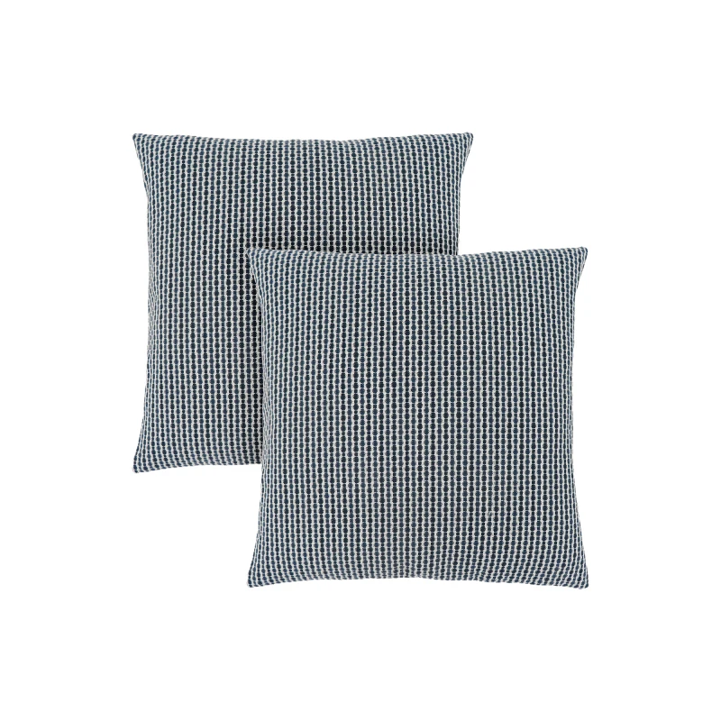 

Подушки, набор из 2 штук, квадрат 18 х 18, вставка в комплекте, декоративный плед, акцент, диван, диван, спальня, синий гипоаллергенный полиэстер