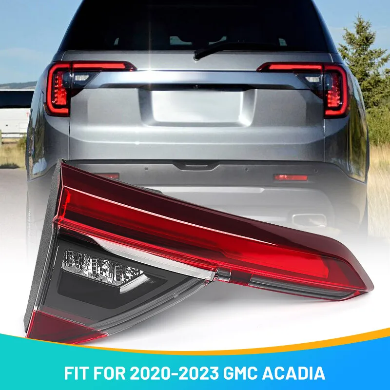 

For 2020-2023 GMC Acadia Driver Side Tail Light - Black Trim Inner LED