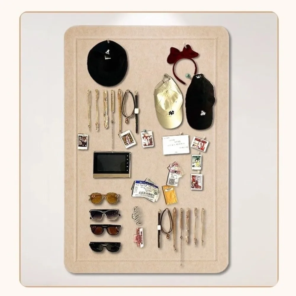 Reusable 40*60cm/60*80cm Felt Board DIY Self-Adhesive Felt Wall Stickers No Drill Photo Display Board Background Decor