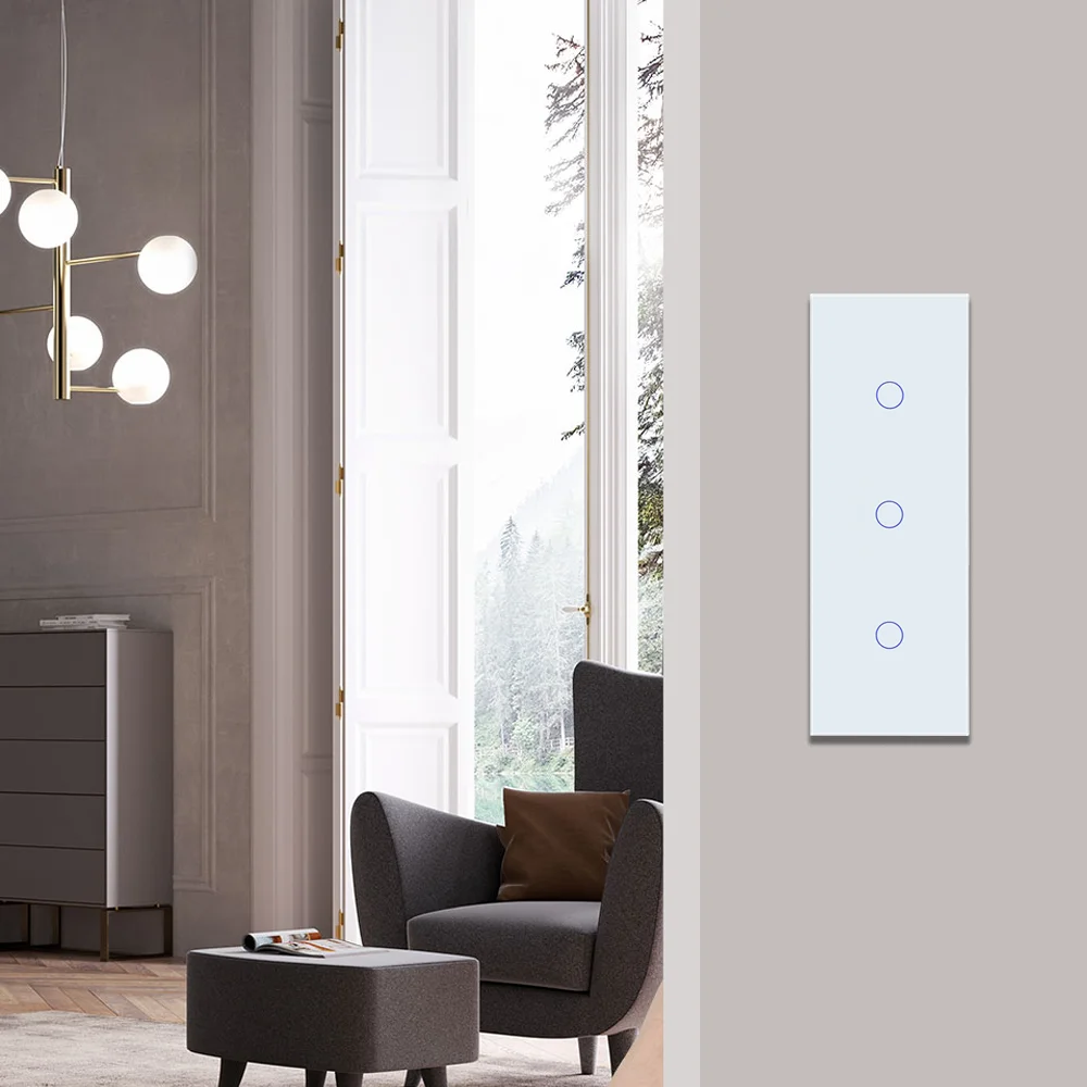 Imagem -02 - Welaik Padrão Europeu da ue Quadro 1000 220 w 1gang1way Vidro de Cristal-painel Led Luz Faixa de Parede Interruptor de Toque v A39111111cw