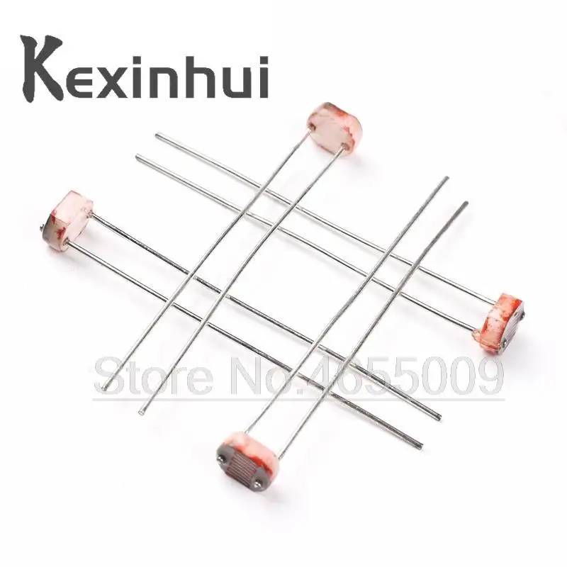 100PCS LDR Photo Light Sensitive Resistor Photoelectric Photoresistor 5528 GL5528 5537 5506 5516 5539 5549 For Arduino