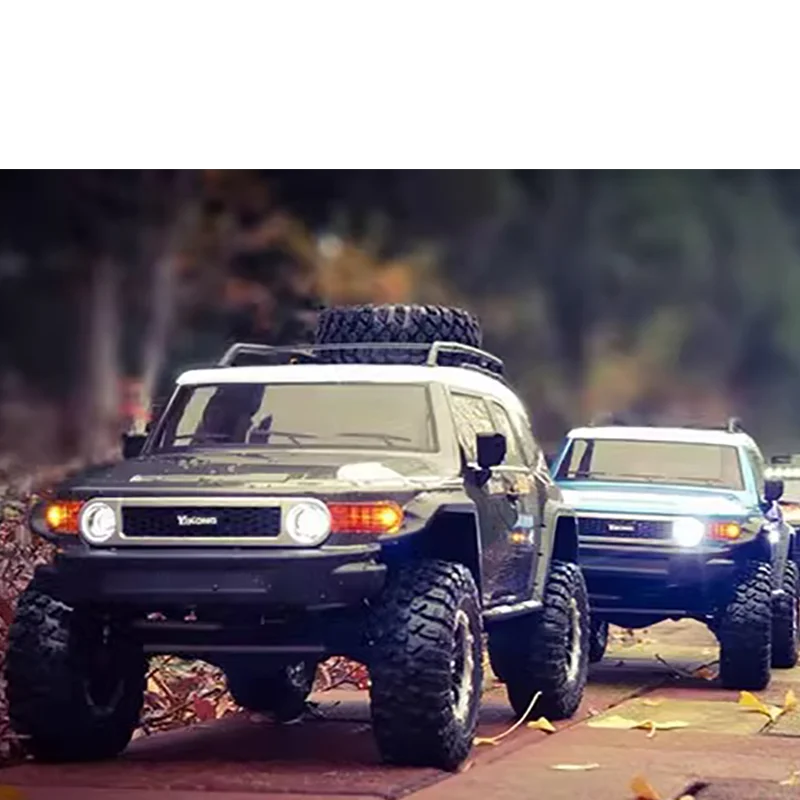 YK4103 FJ Cool Road Ze Vehículo de escalada teledirigido profesional RC con cerradura diferencial Puente de puerta de alto y bajo alcance