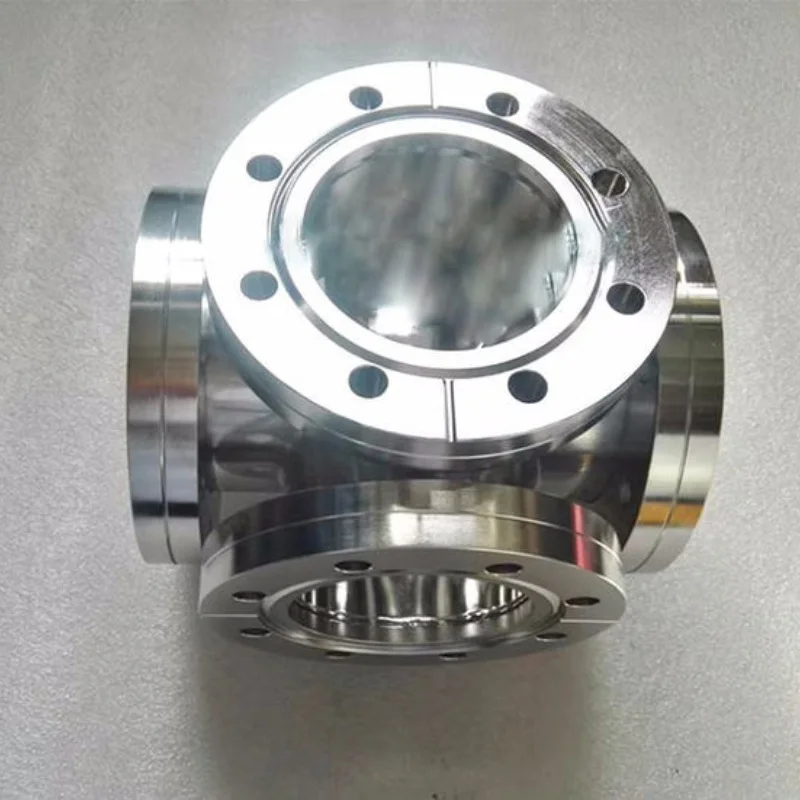 Vacuum CF six way flange/CF35 six way/CF63/CF100 vacuum six way CF150 (customization time is long, please be patient)