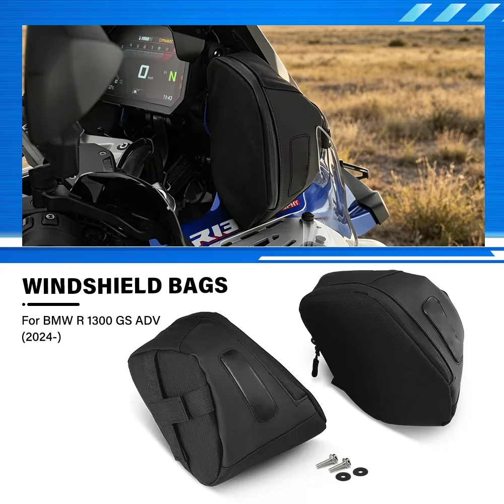 Windschutzscheiben-Tasche für BMW R1300GS Adventure R 1300 GS ADV R 1300GS ADV 2024- Zubehör Motorrad-Seitentasche Seitentasche