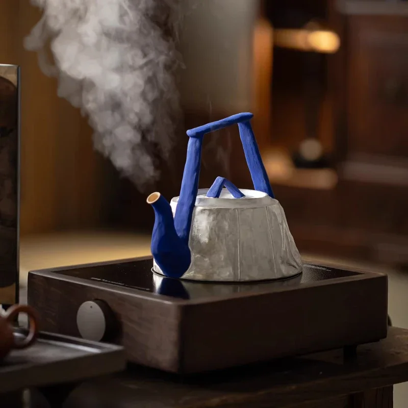 Thin tire kettle, electric ceramic stove, surrounding stove, boiling teapot, creative beam pot, ceramic tea single pot