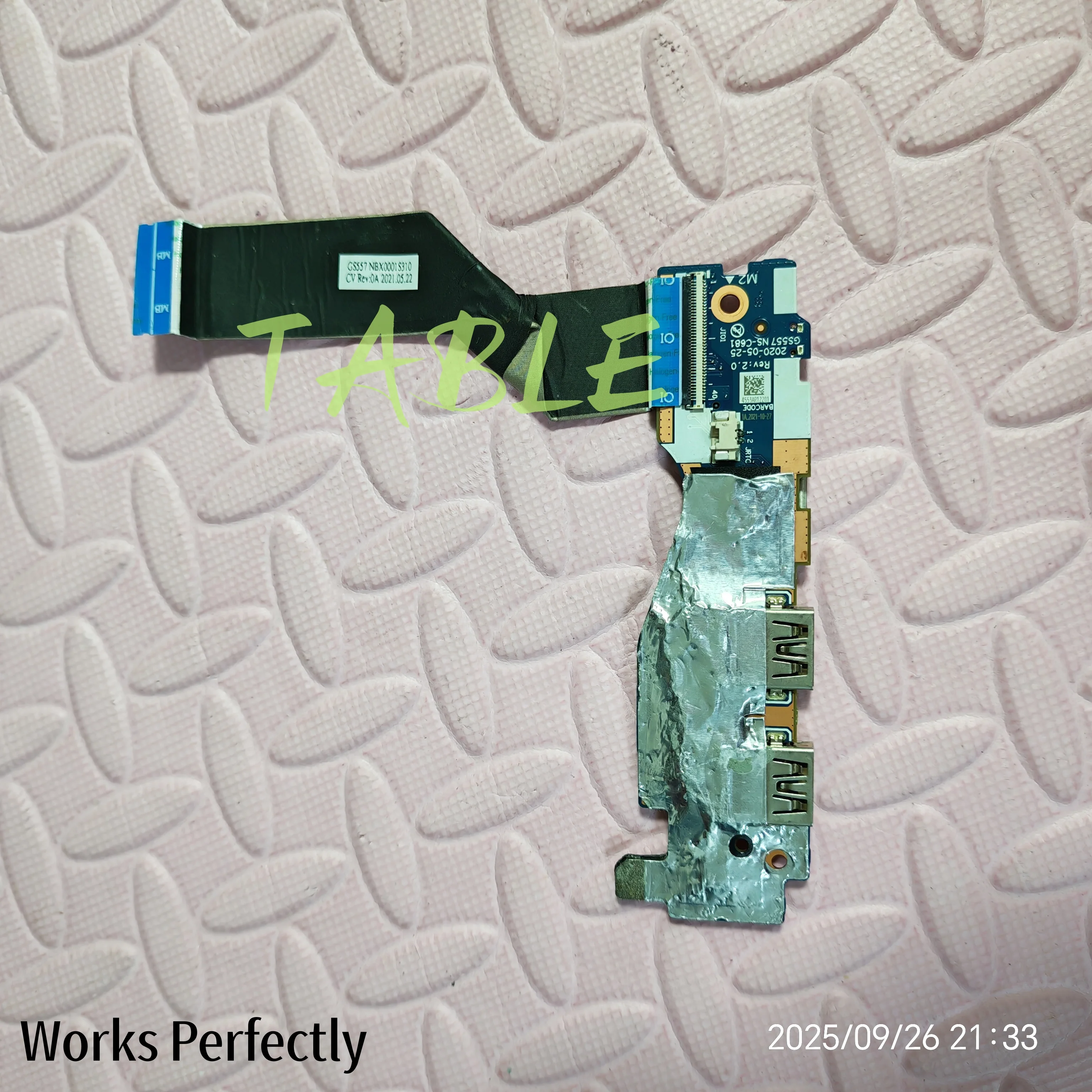 For Lenovo IdeaPad 5-15iil05 5-15itl05 XIN-15IIL USB power board 5c50s25036 gs557 NS-C681 with/wo cable