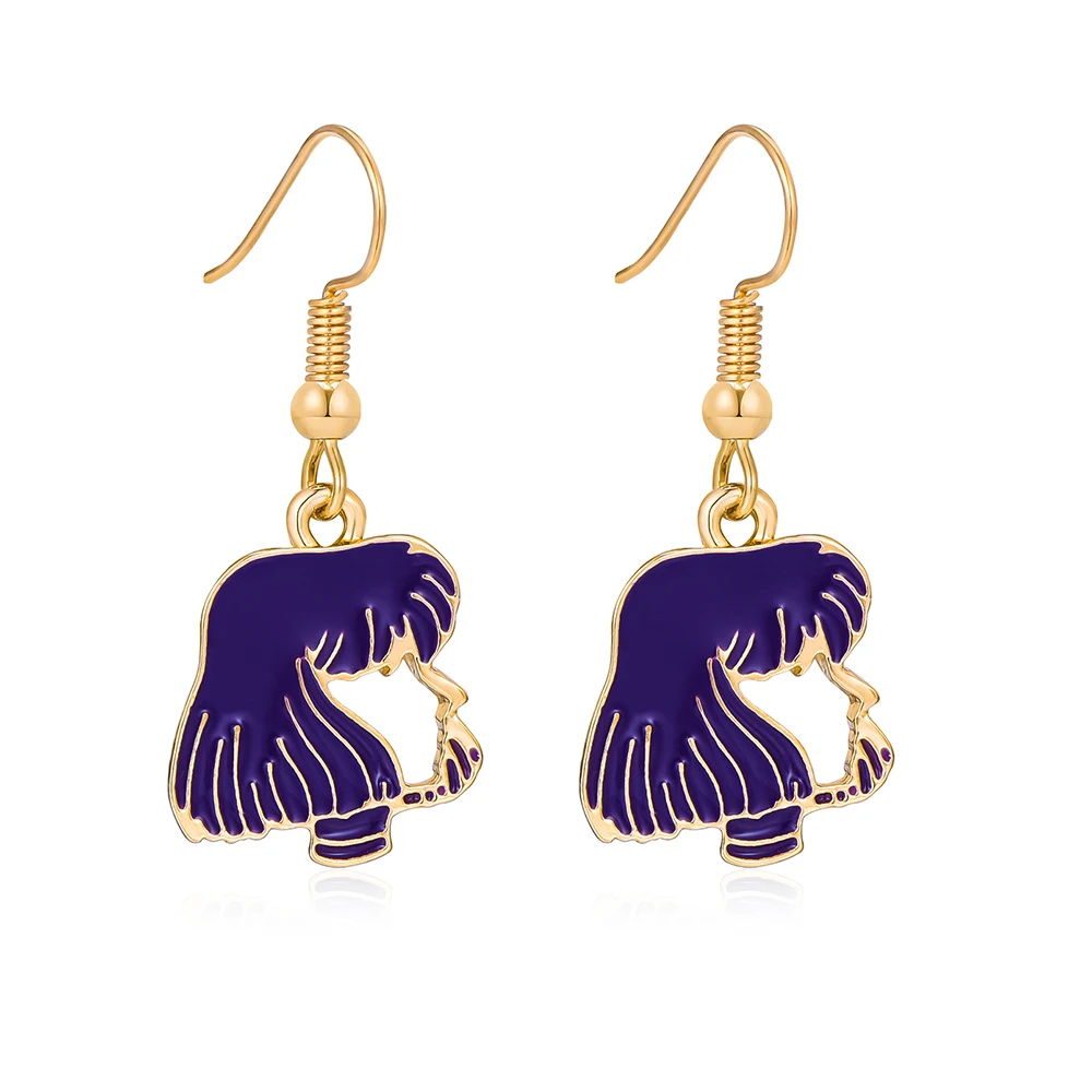 

Anime Sailor Saturn Drop Earrings Lovely Cartoon Sailor Moon Dangle Ear Ring Women Girls Fans Girly Jewelry Collectibles Gifts