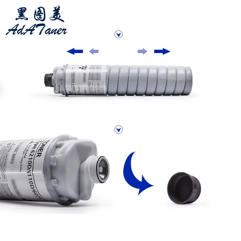 6210D 6210 Toner Cartridge For Ricoh MP6001 6002 7001 7502 8001 9001 9002 6503 7503 9003 IM 7000 8000 9000 Toner Powder BK1100g
