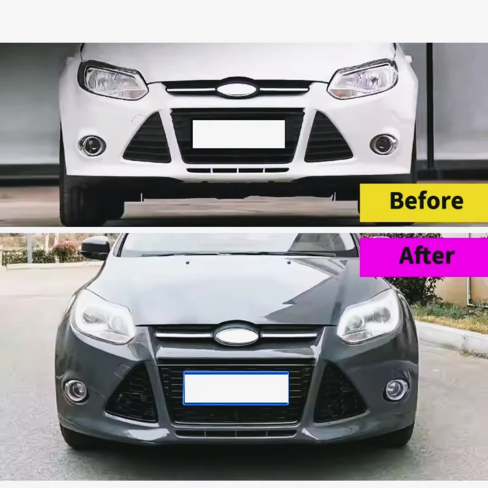 

Parrillas carreras estilo S para Ford Focus MK3 2011-2013 ZETEC rejillas parachoques lantero coche kits carrocería capó acc