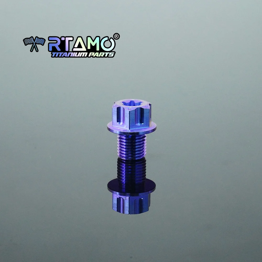 RTAMO Gr5 Titan-Sauerstoffsensor-Bolzen M12 M18 für Motorrad O2-Sensor, korrosionsbeständig, hohe Festigkeit