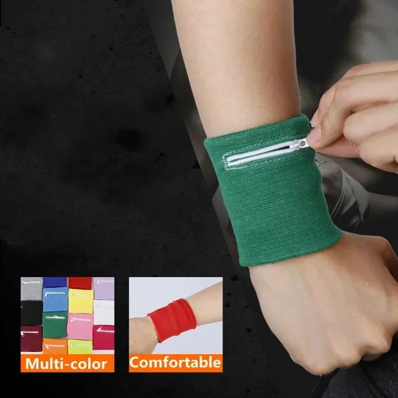 حقيبة تخزين آمنة لدعم المعصم مع سحاب للجري والسفر والدراجة وحقيبة رياضية آمنة لتشغيل محفظة الدراجة الرياضية