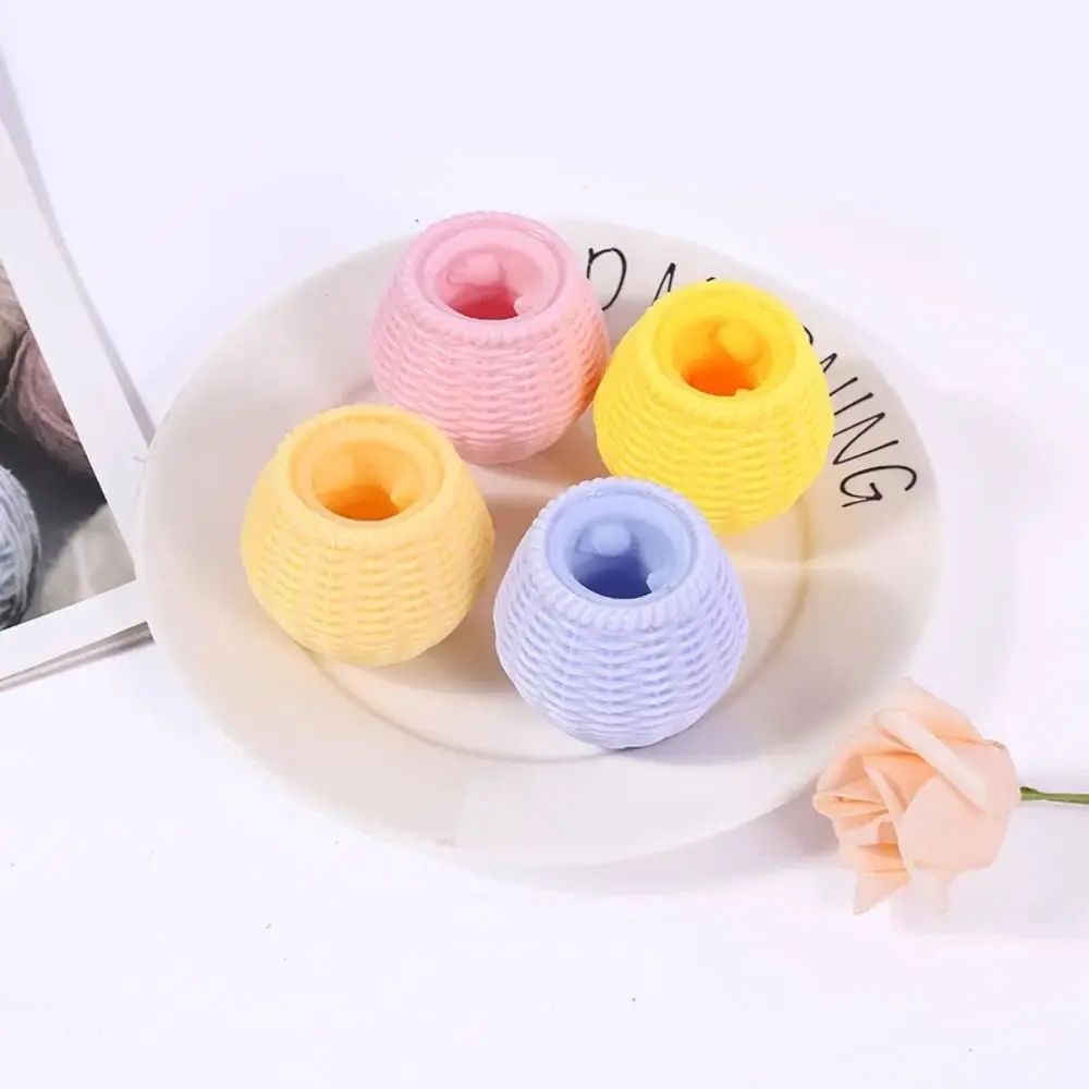 TPR Telescopic Vent Squeezing Toys Relaxed Soft Cup Chicken Squeezing Toys Creative Anti-fidget Slow Risings Fidgets Toy