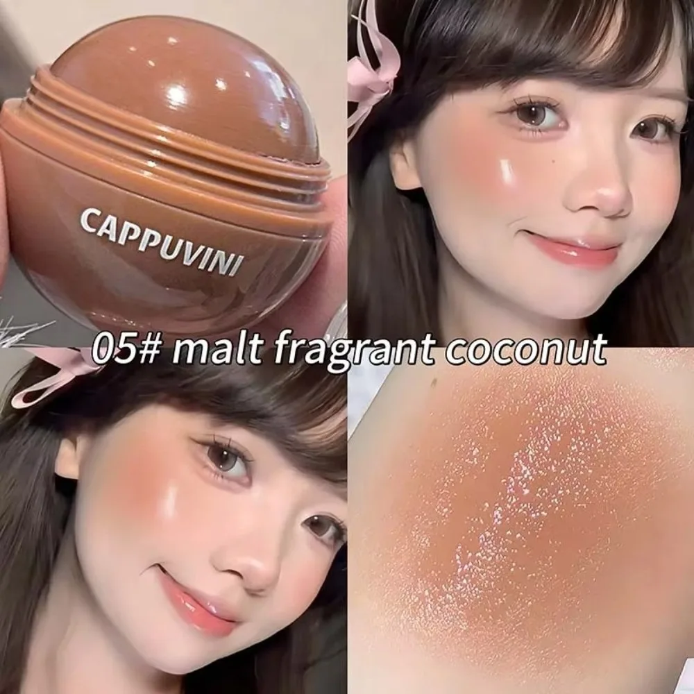 Brightening Face Juice Blush Ball Easy Color Multi-Use Water Light Blusher Natural Redness Suitable for Lips and Cheeks