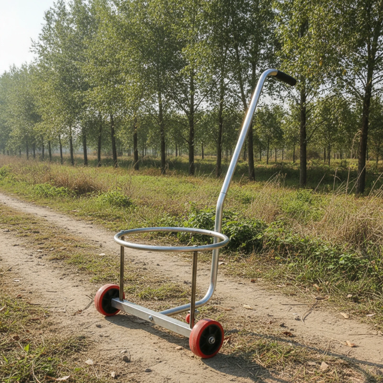 Hand-Pulled Cart Manual Two-Wheel Cart Dolly Portable Lightweight for Gardeners, Garden, Yard