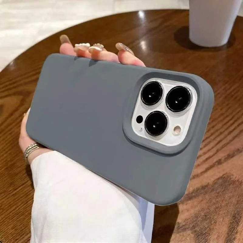 حافظة هاتف من السيليكون السائل لهاتف Redmi Note 14 13 Pro Plus Pro + 5G 4G غطاء خلفي ناعم بسيط ولطيف بلون الحلوى مقاوم للصدمات