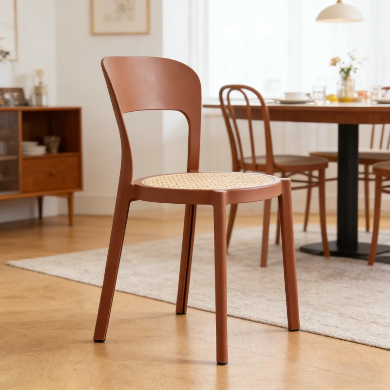 aoliviya-家庭用プラスチック製ダイニングチェア-背もたれ付きスタッカブルレストランチェア-カフェ用-模造籐コーヒーチェア