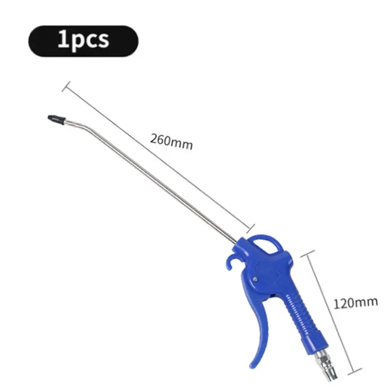 High Pressure Pneumatic Dust Blowing Gun Soot Blowing Gun Dust Removal Gun Air Blowing Hardware Tool with Air Pump and Extended