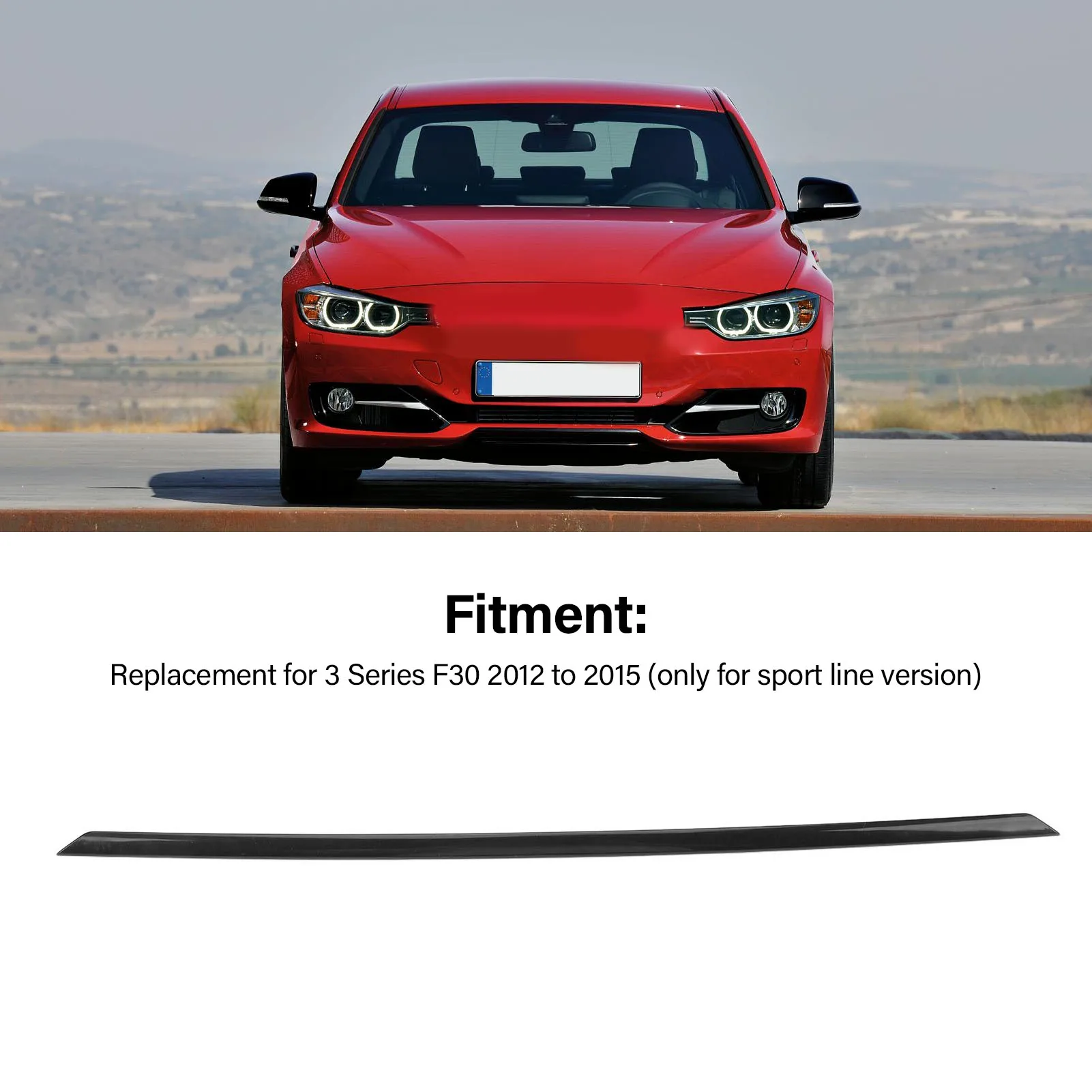 Front Bumper Center Trim Stylish Accurate Fit 51117279699 For BMW 3 Series F30 F31 2012-2015