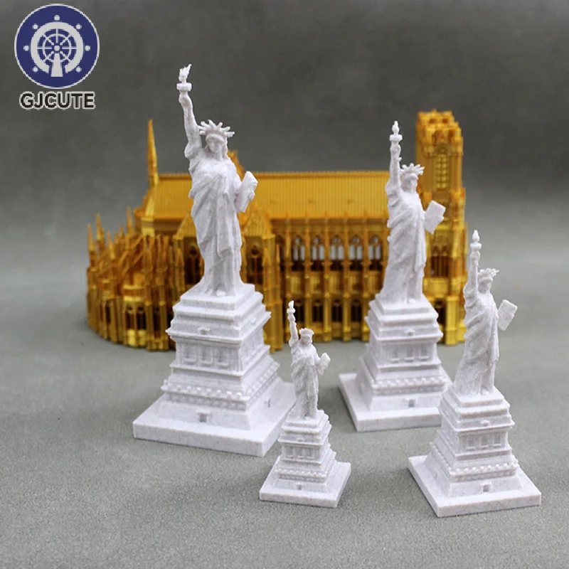 1:12 Casa delle bambole Mini Statua della Libertà Scultura Figurine Decorazione domestica in miniatura Artigianato Ornamenti Micro scena Puntelli foto