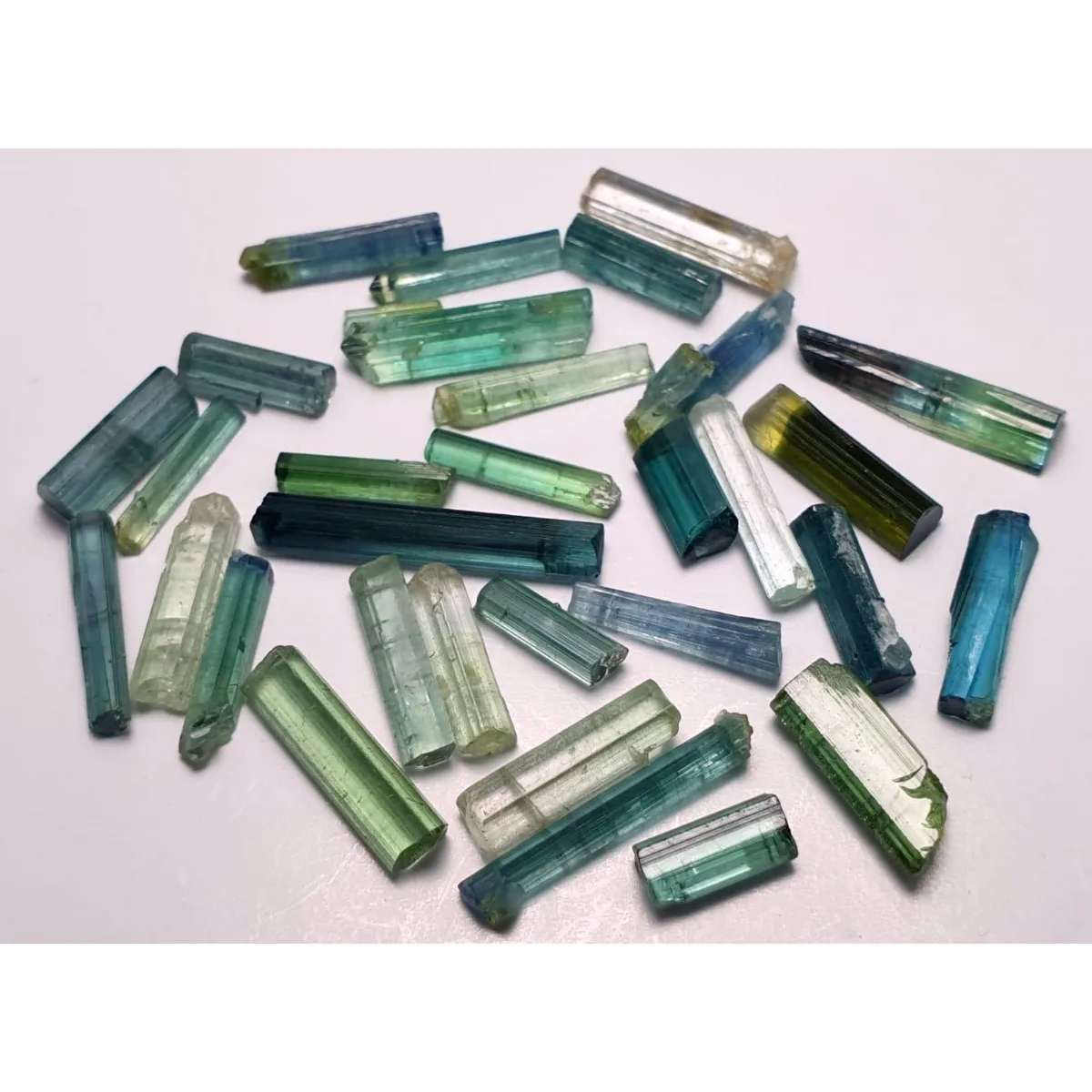 Brazilian Raw Elbaite Crystals, 10g 5-15mm Multicolor Stones, Display Box for Collector Gift Box & Rock Collection