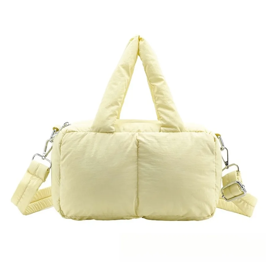 

Autumn and winter underarm shoulder women's bag casual simple large capacity comfortable cotton bag handheld cloud tote bags