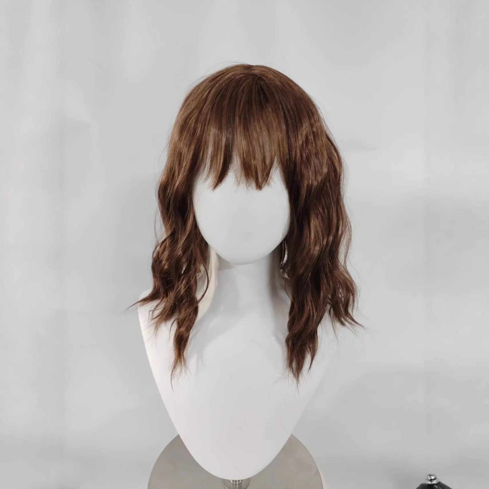 

Movie Brown Wavy Curly Synthetic Hair Cosplay Wigs Must Have Ideal for Cosplay and Costume Light Brown Wigs