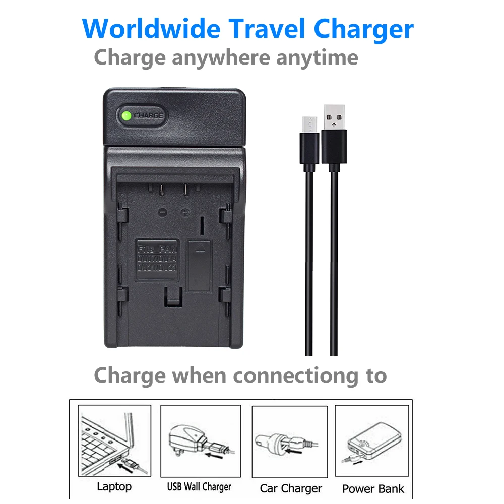 CGA-DU14 بطارية لشركة هيتاشي BZ-BP14SW BZ-BP14S DZ-BP14S DZ-HS300 DZ-BD7H DZ-BP7S DZ-BX37 شاحن نحيف