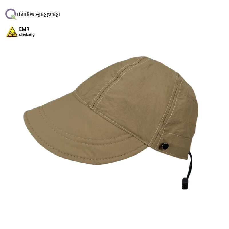 Electromagnetic radiation protective metal fiber/3D silver fiber lined baseball hat Cell phone EMF shielding sun-proof hats