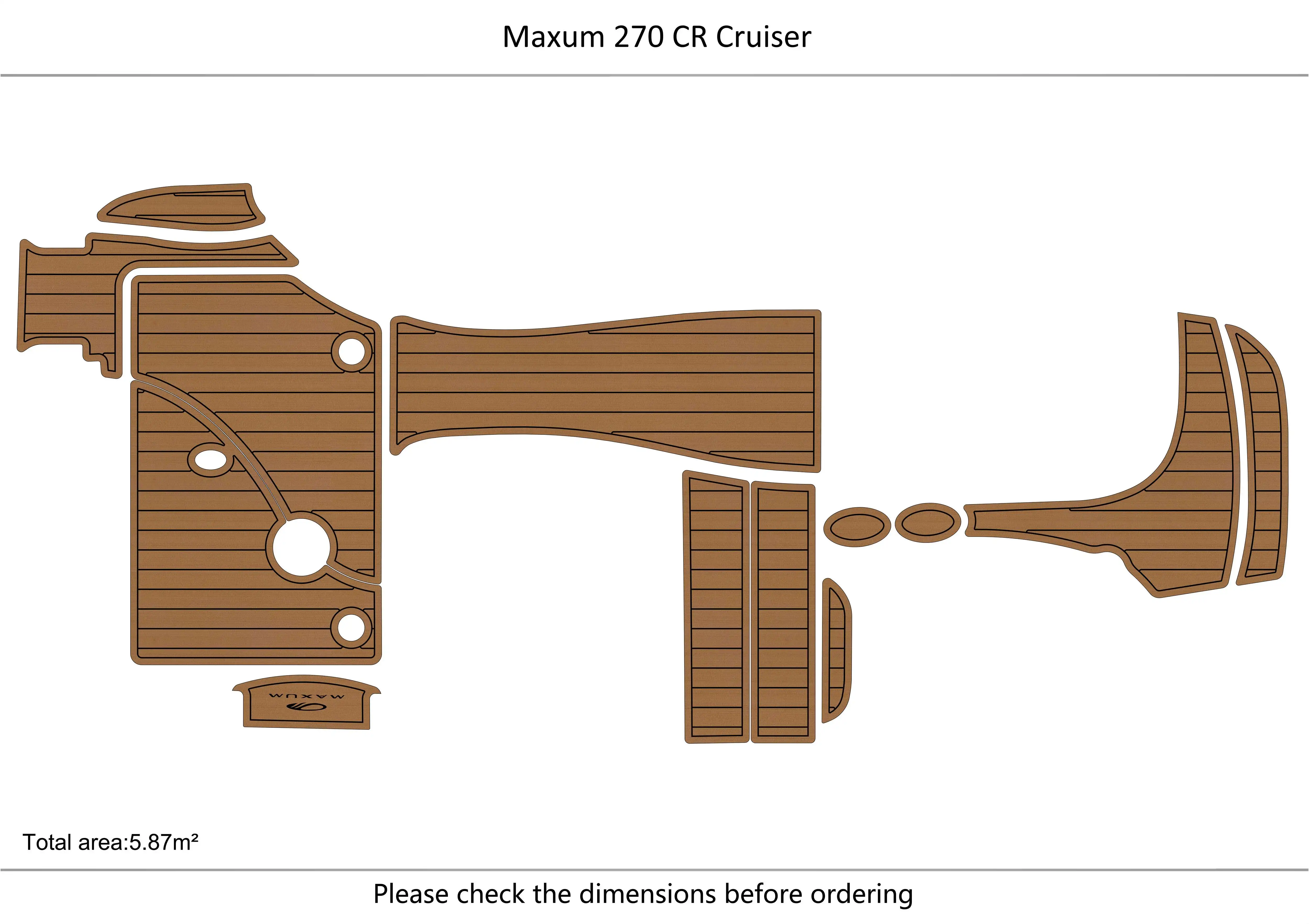 Maxum 270 CR Cruiser   Cockpit swim platform 1/4