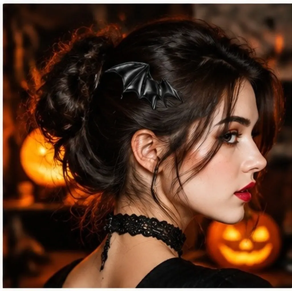 5Pcs Eye Catching Bat Wing Hair Ornaments DIY Hair Accessories Suitable for Hairpins Shoes Clothes Bags Halloween Craft Gift