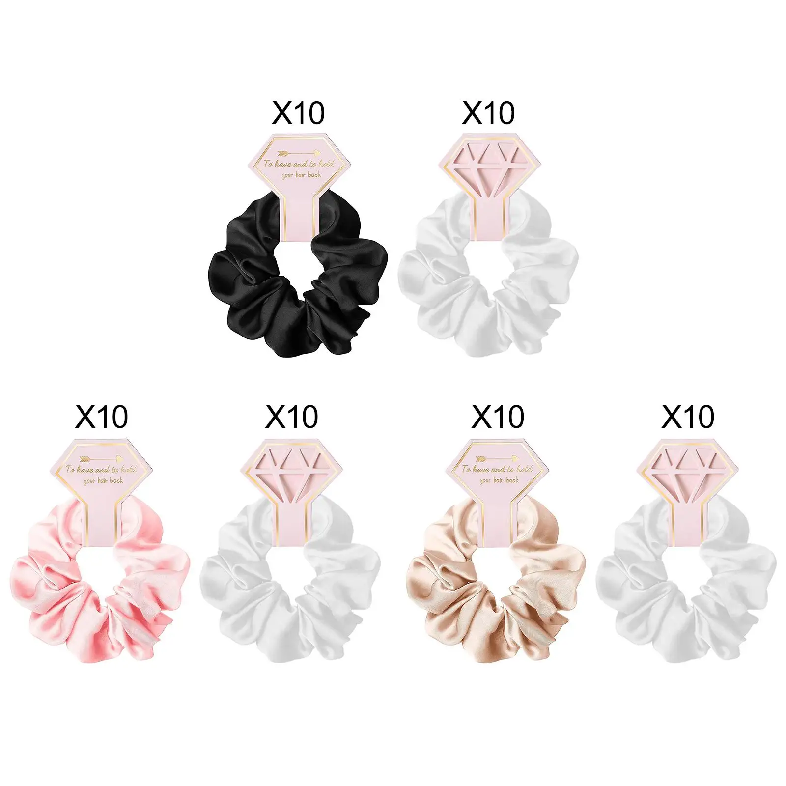 20x Hair Ties Hairstyles Bridesmaid Scrunchies Headband for Bridal Gifts