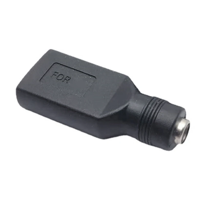 USB Động Nam/Nữ Sang DC5.5x2.1mm Adapter Chuyển Đổi Nguồn Điện Đầu Chuyển Đổi Màu Đen Cho Nhiều Loại Laptop Thương Hiệu Trang