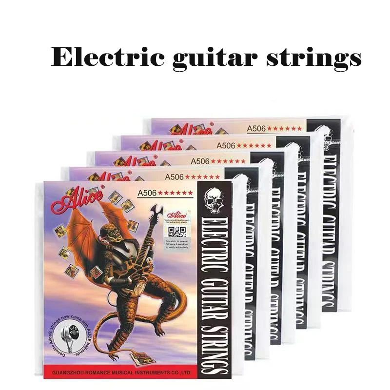 

A506-L/SL/XL Electric Guitar Strings Guitar Strings Stell Core Nickel Plated Wound Alloy Wire Packs Suitable for Beginners