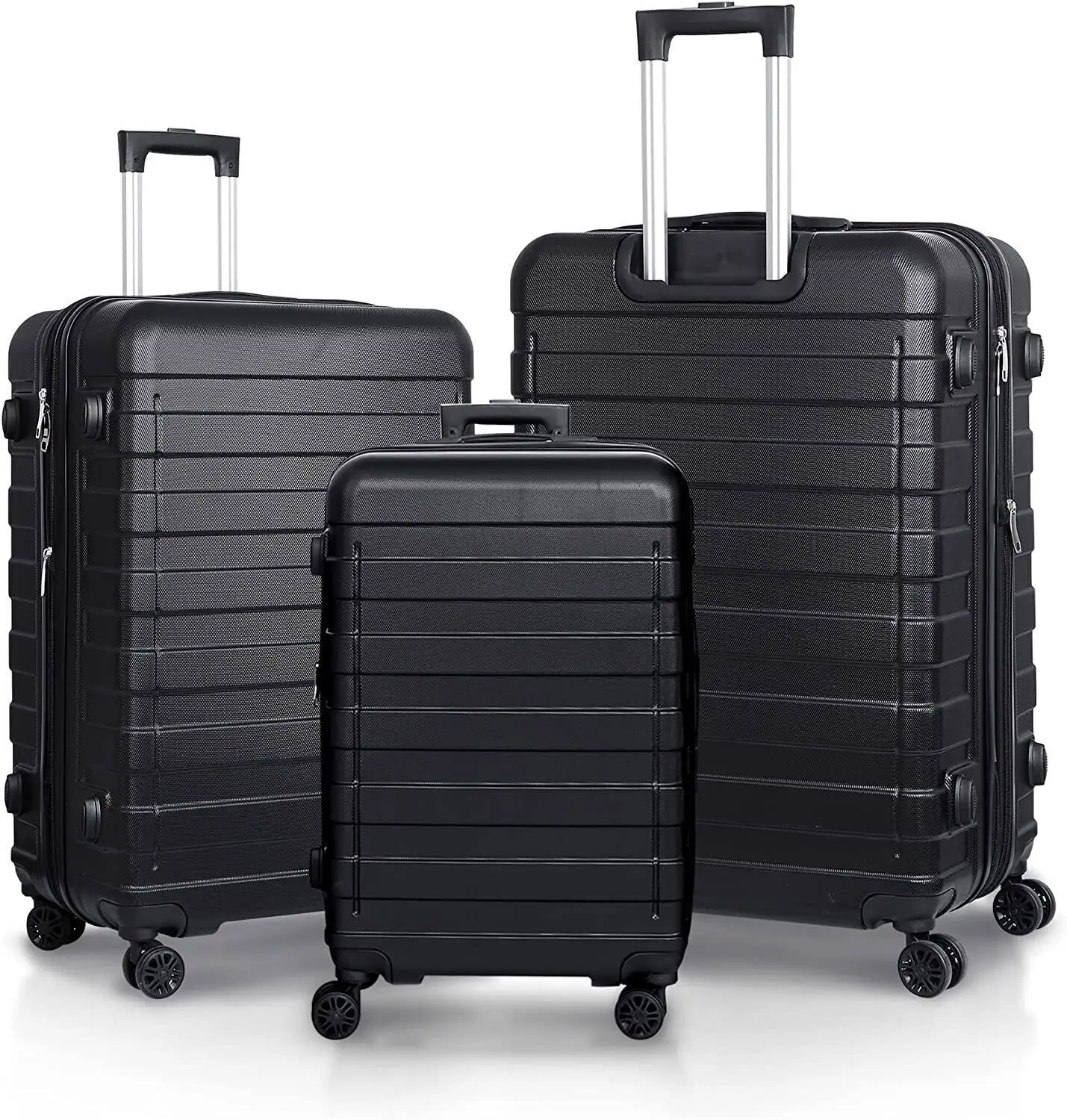 

3X Carry-On Suitcase Set Hardside Expandable 4 Wheels Spinner W/ Lock 21"26"30"