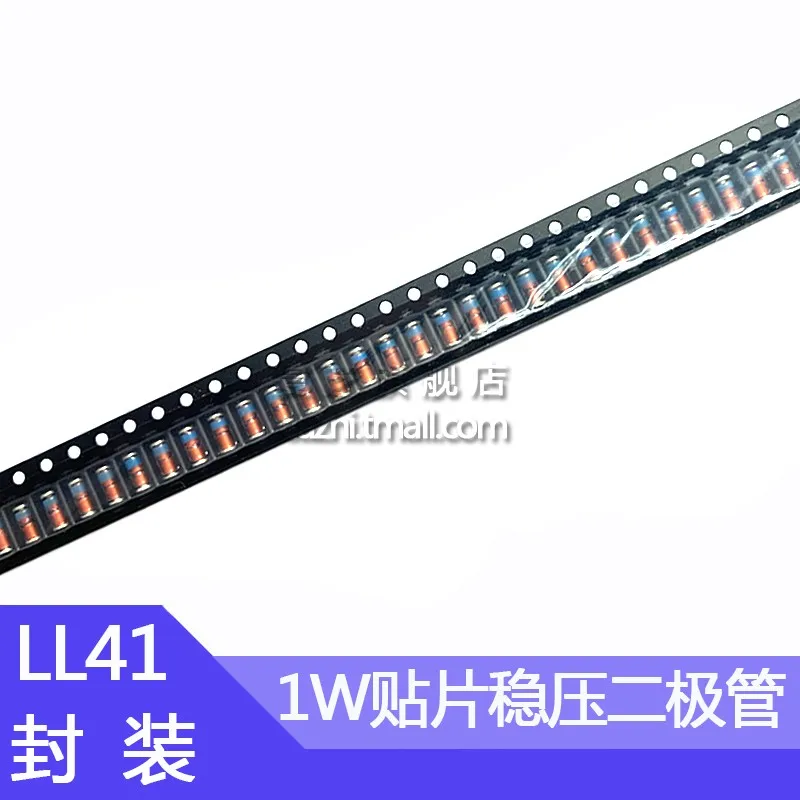 50pcs Ll41 Smd 1w Zener Diode Zm4731a 4732a 4733a 4.3v 4.7v 5.1v Cylindrical Glass Tube 4v3 4v7 5v1