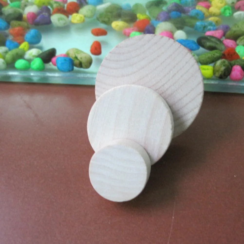 

10pcs 5X1.2Cm Smooth Diy Wooden Stamp Base For Craft Engraving Scrapbooking Wedding Decoration Coaster Gift Tag