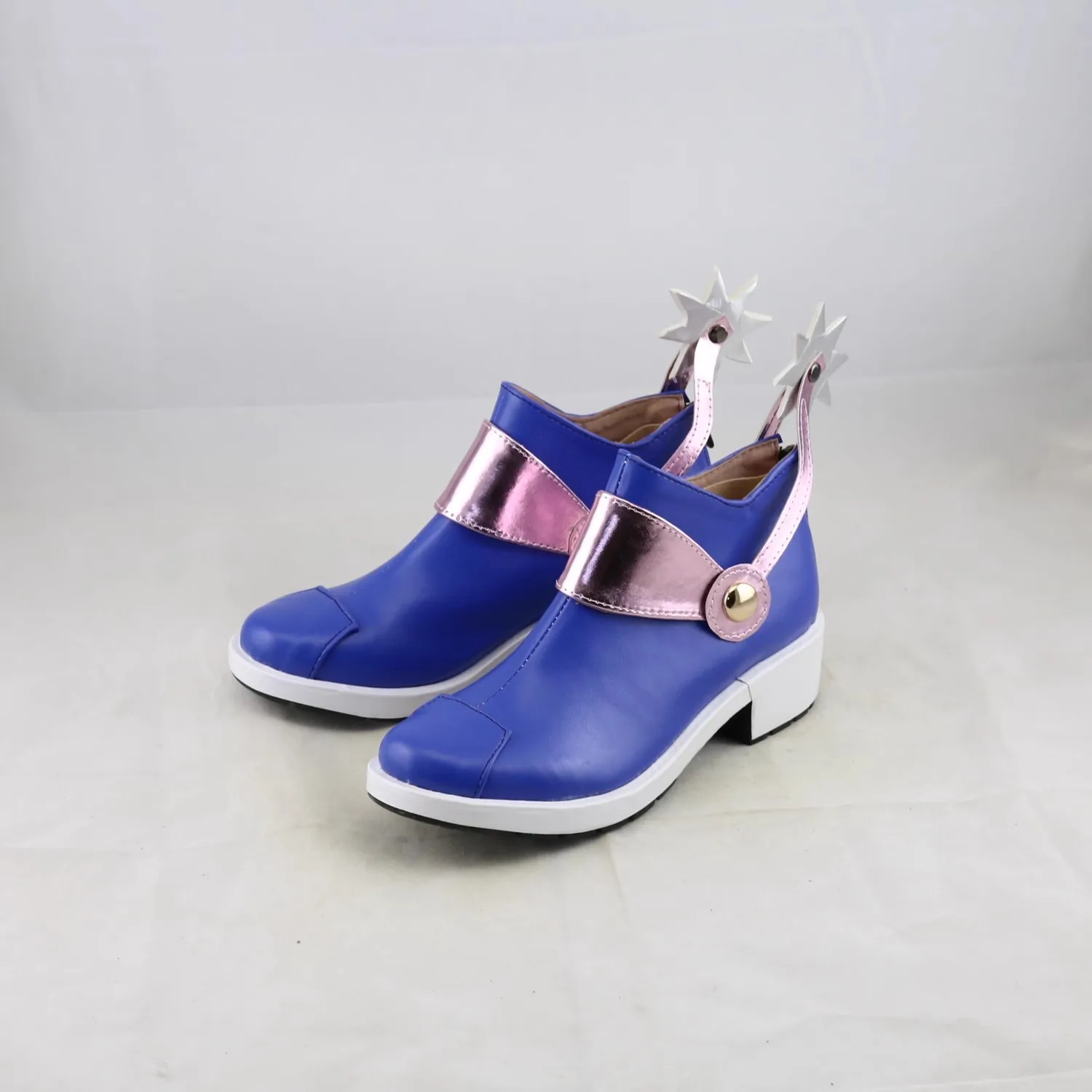 Bottes bleues en cuir pour femmes et filles, chaussures Anime Johnny Joestar, Jojo Ives Arre Adventure, accessoires Cosplay, fête d'Halloween