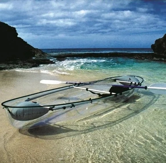 Water Scenic Spot Ocean PC Transparent Boat Crystal Kayak Glass Canoe Inflatable Pontoon Dock Floating Mat Clear