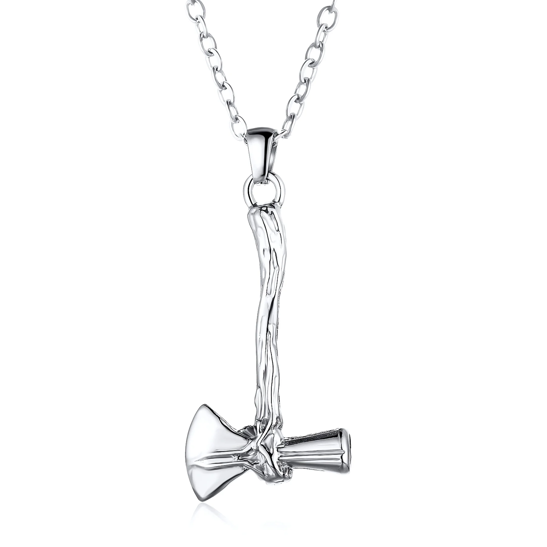 

Stainless Steel Punk Hammer Thor Ax Necklace for Ashes Holder Urn Jewelry Memorial Pendant Keepsake Cremation