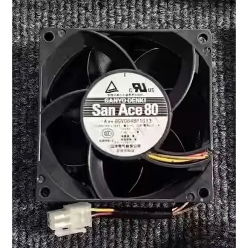 Sanyo Denki 9GV0848P1G13 DC 48V 0.84A 80x80x38mm 4-Wire Server Cooling Fan