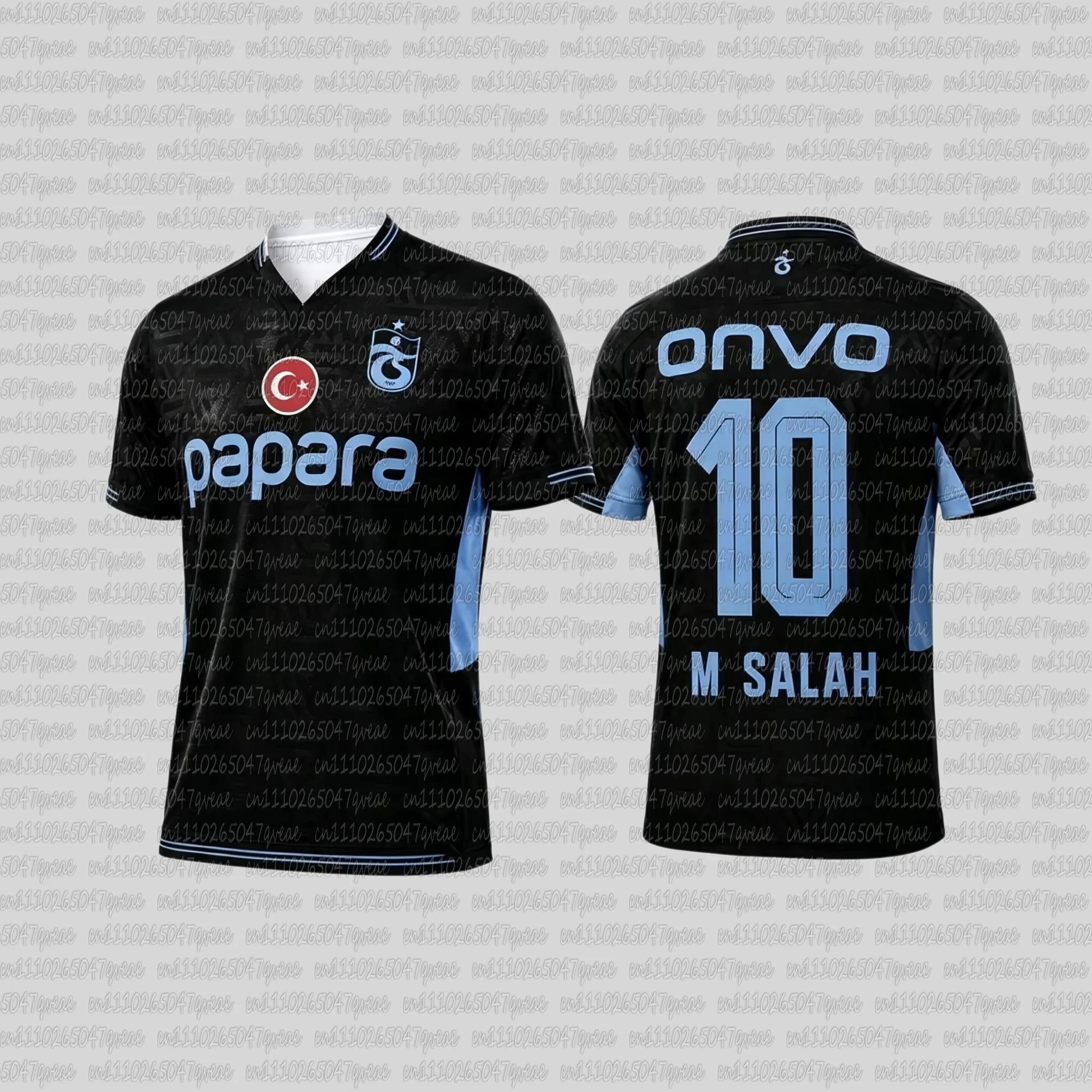 2026 Trabzonspor Salah 10 # Fußballtrikot für Herren, Sommer, Neu, 3D-Druck, Sport, Fußball, Atmungsaktiv, Schnelltrocknend, Familien-Matching-T-Shirts – Detail 5